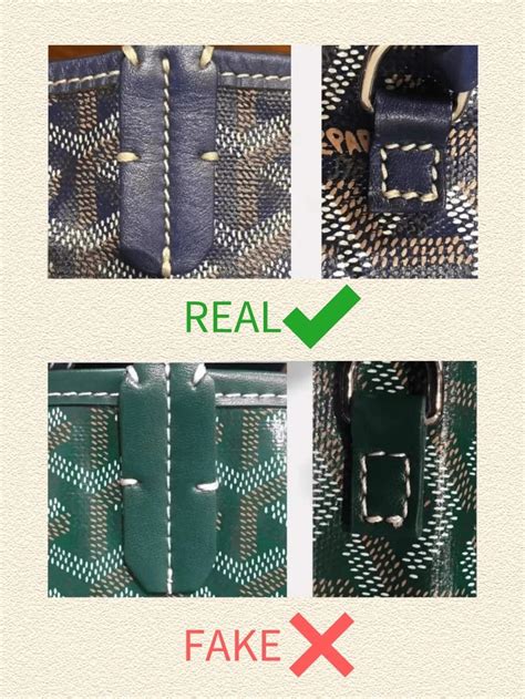 goyard satchel fake|how to identify a fake goyard.